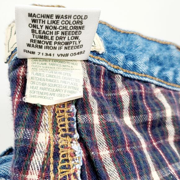 Vintage L.L. Bean Blue 5-Pocket Flannel Lined Med Wash Denim Jeans Men's 36 x 29 - Picture 8 of 8